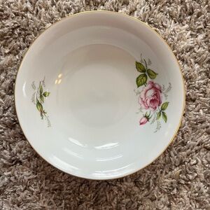 Elegant Floral White Bowl